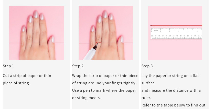 How to measure ring size