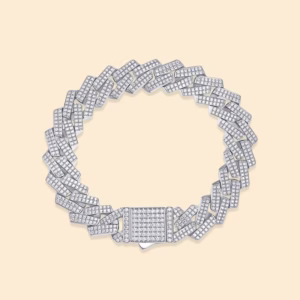 Moissanite Fashion S925 Silver Keel Bracelet